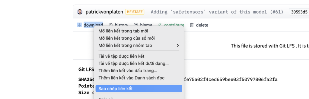 Copy link download