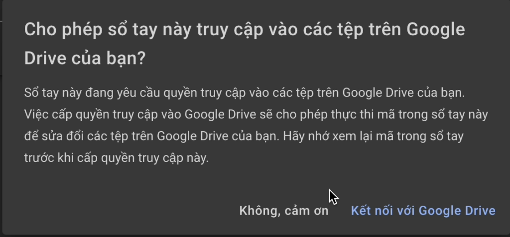 Kết nối Drive